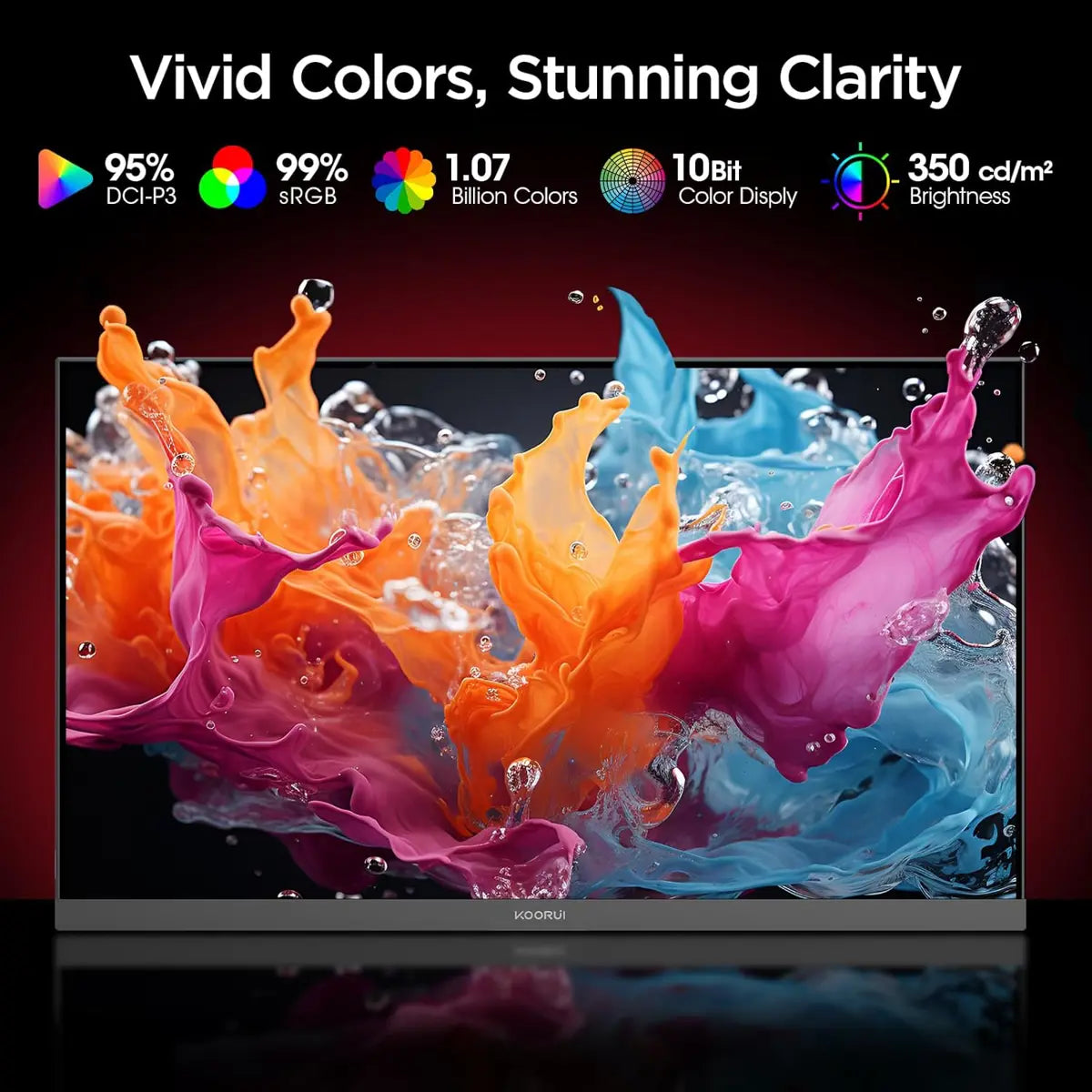 Koorui G2741L 27 Inch 4k, 1ms, Dual Mode (4K 160Hz / FHD 320Hz) IPS Gaming Monitor