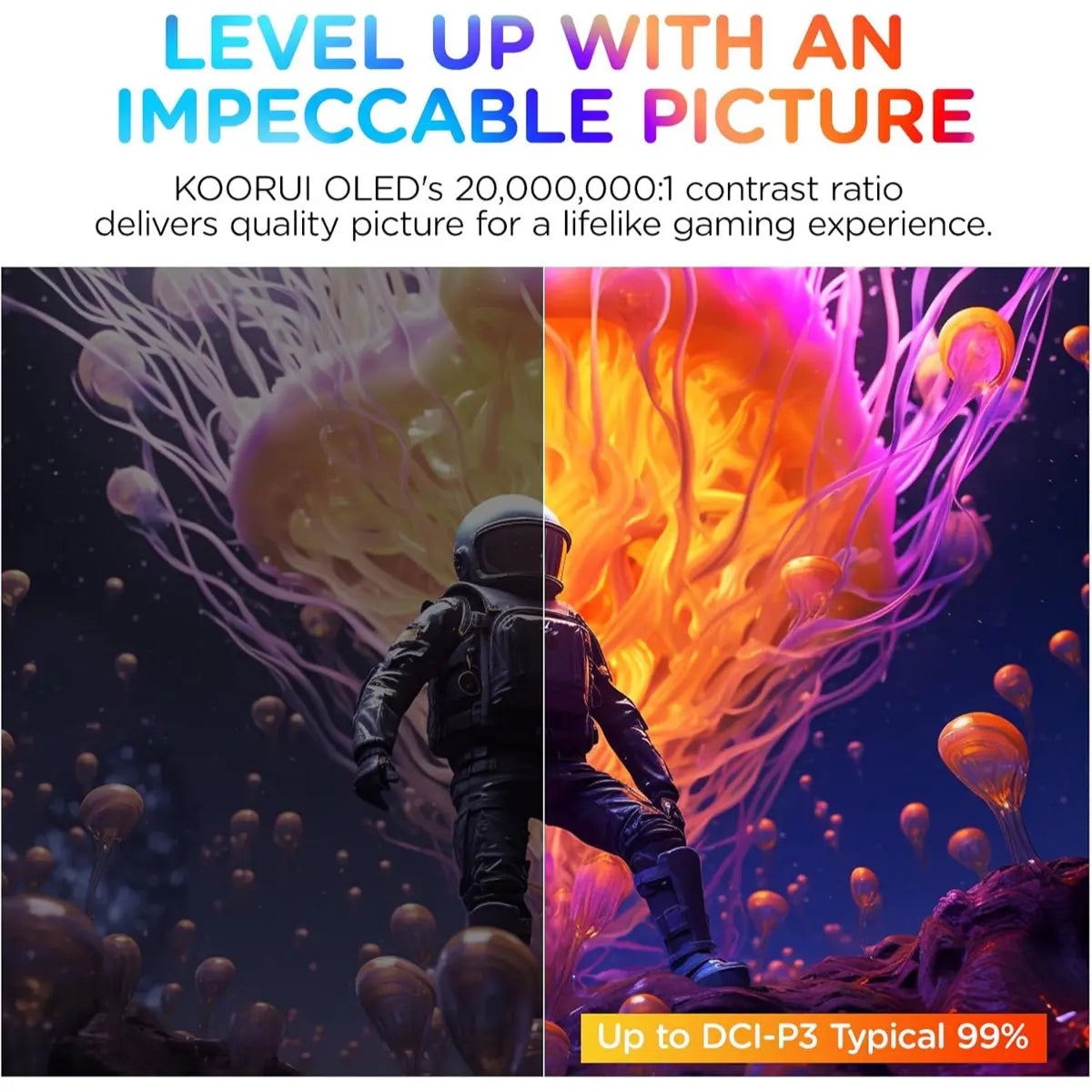 Koorui S2721XO 27 inch 240hz, 0.03ms, QHD, QD-OLED Gaming Monitor