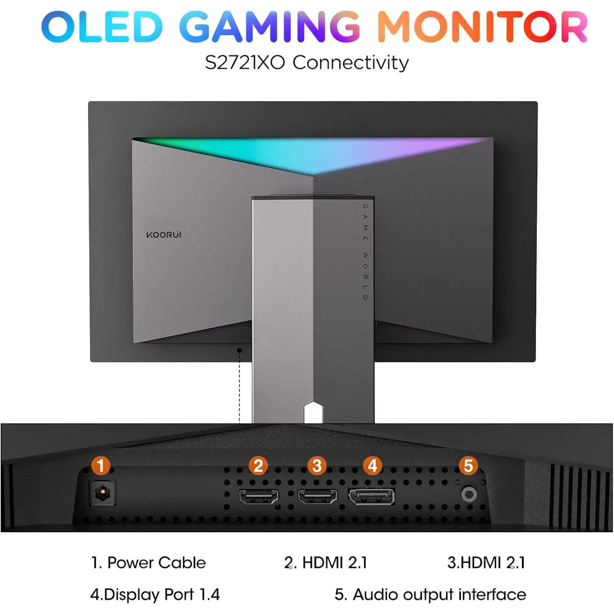 Koorui S2721XO 27 inch 240hz, 0.03ms, QHD, QD-OLED Gaming Monitor