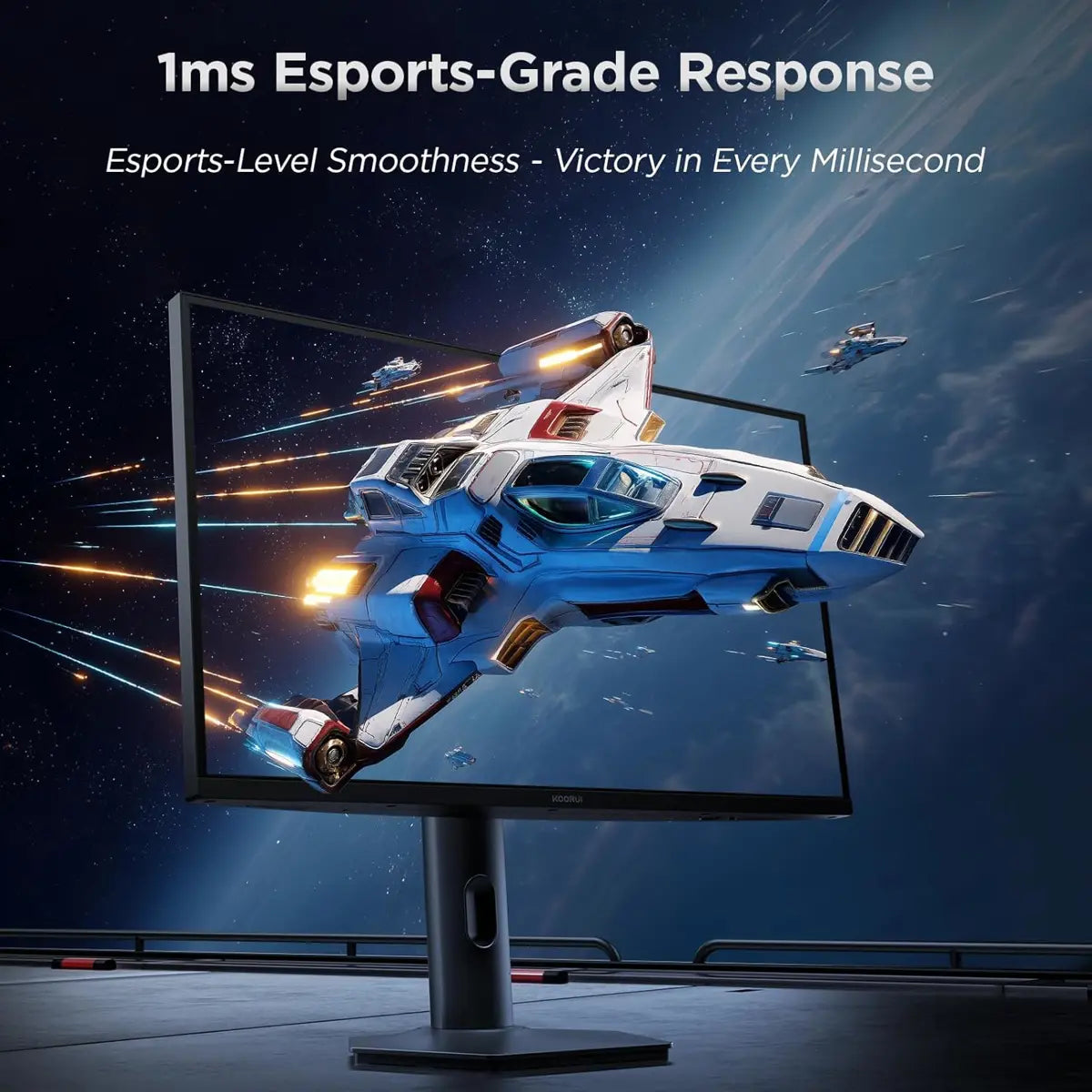 Koorui S2741LM 27" 4K QD-Mini LED Gaming Monitor - Dual-Mode (UHD 160Hz or FHD 320Hz), 1ms