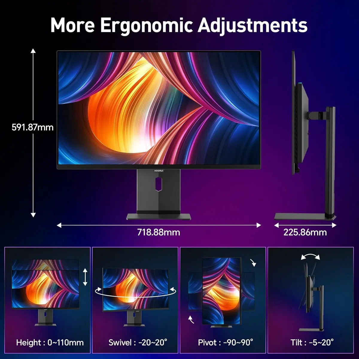 Koorui S3241XO 32 Inch K UHD 240Hz 0.03ms OLED Gaming Monitor