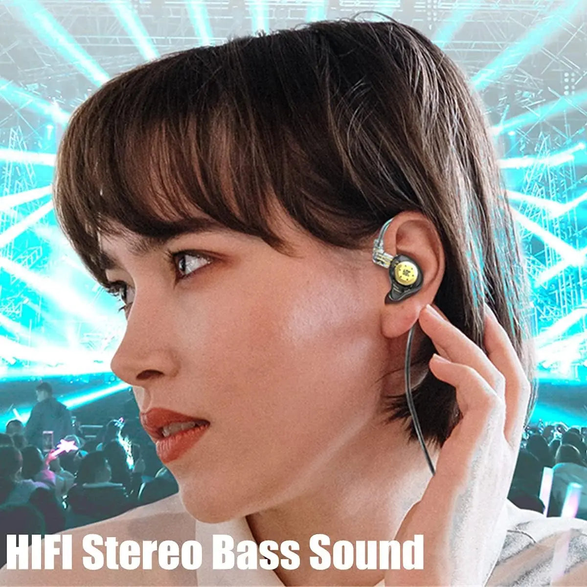 KZ EDX PRO Gaming Wired IEM Earphones - Green