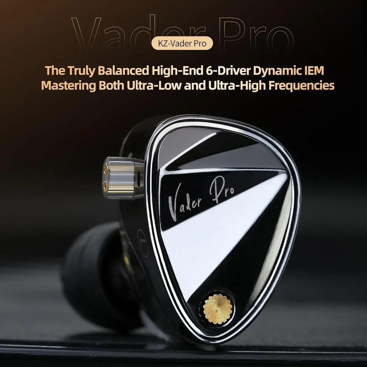 KZ Vader Pro in-Ear Monitors Gaming Earbuds IEM with 4 Tuning Switches