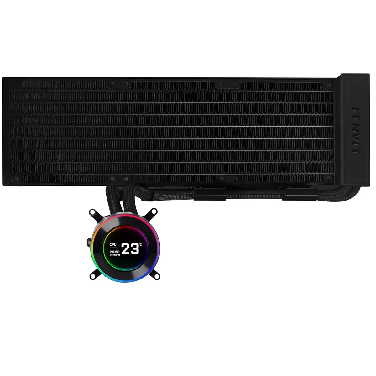Lian Li Hydroshift II 360N LCD Fanless Liquid CPU Cooler - Black