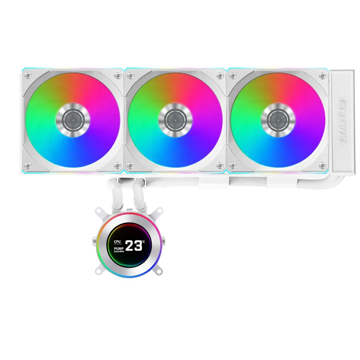 Lian Li Hydroshift II 360R LCD-C RGB Liquid CPU Cooler - White