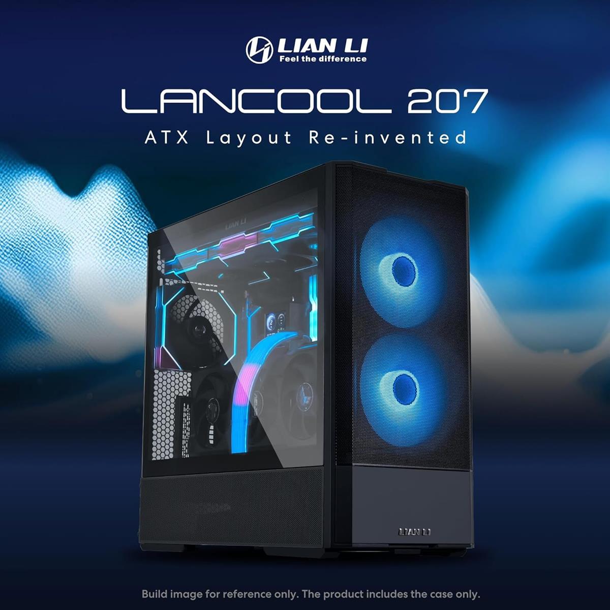 Lian Li Lancool 207 Compact ATX RGB Computer Case - Black - PakByte Computers