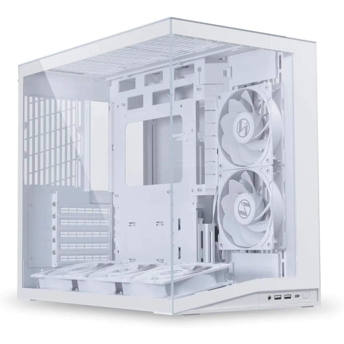 Lian Li O11D Mini V2 Flow Compact ATX Mid-Tower Airflow Computer Case - White