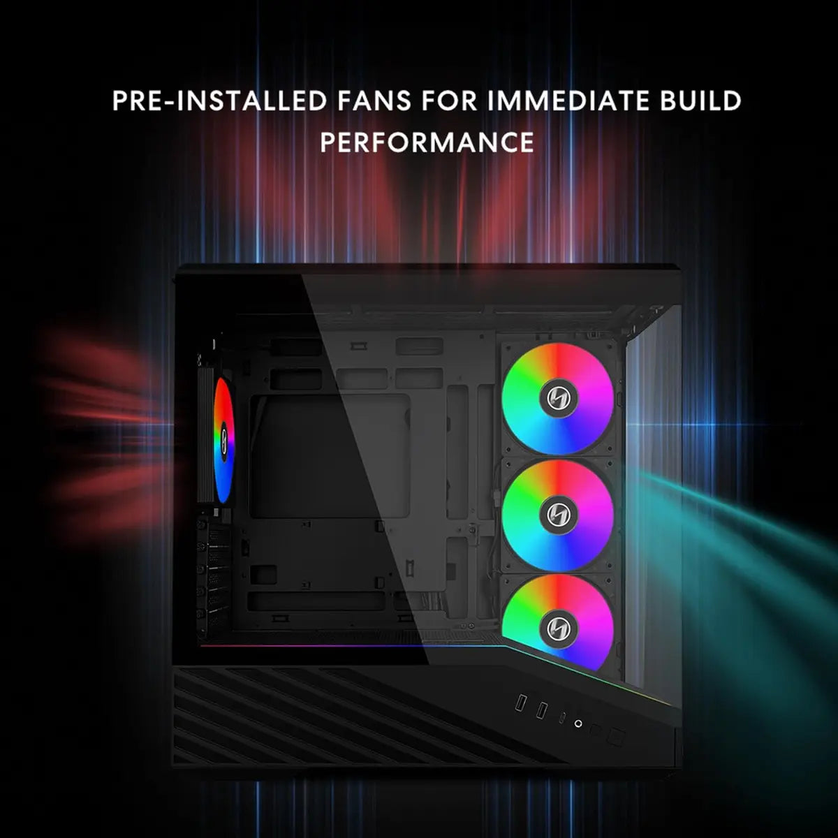 Lian Li Vector V100 Mini Micro Form Factor Compact PC Case - Black