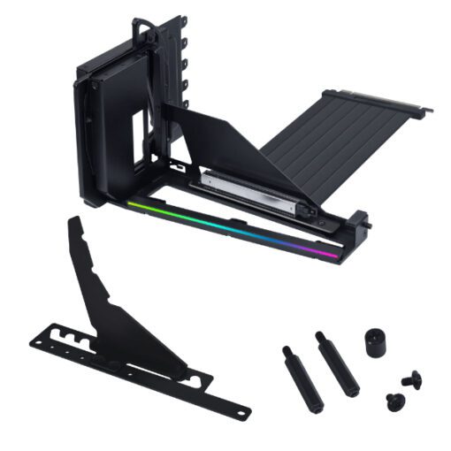Lian Li 4 Slots Vertical GPU Kit (VG4v4) ARGB GPU Support Bracket – Black