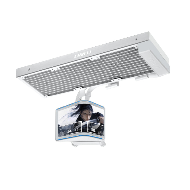 Lian Li HydroShift II OLED Curved 360 Fanless AIO CPU Cooler – White