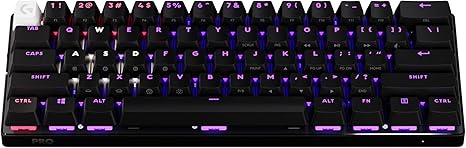 Logitech G Pro X 60 Lightspeed Wireless 60% Gaming Keyboard - Black (Tactile Switches)