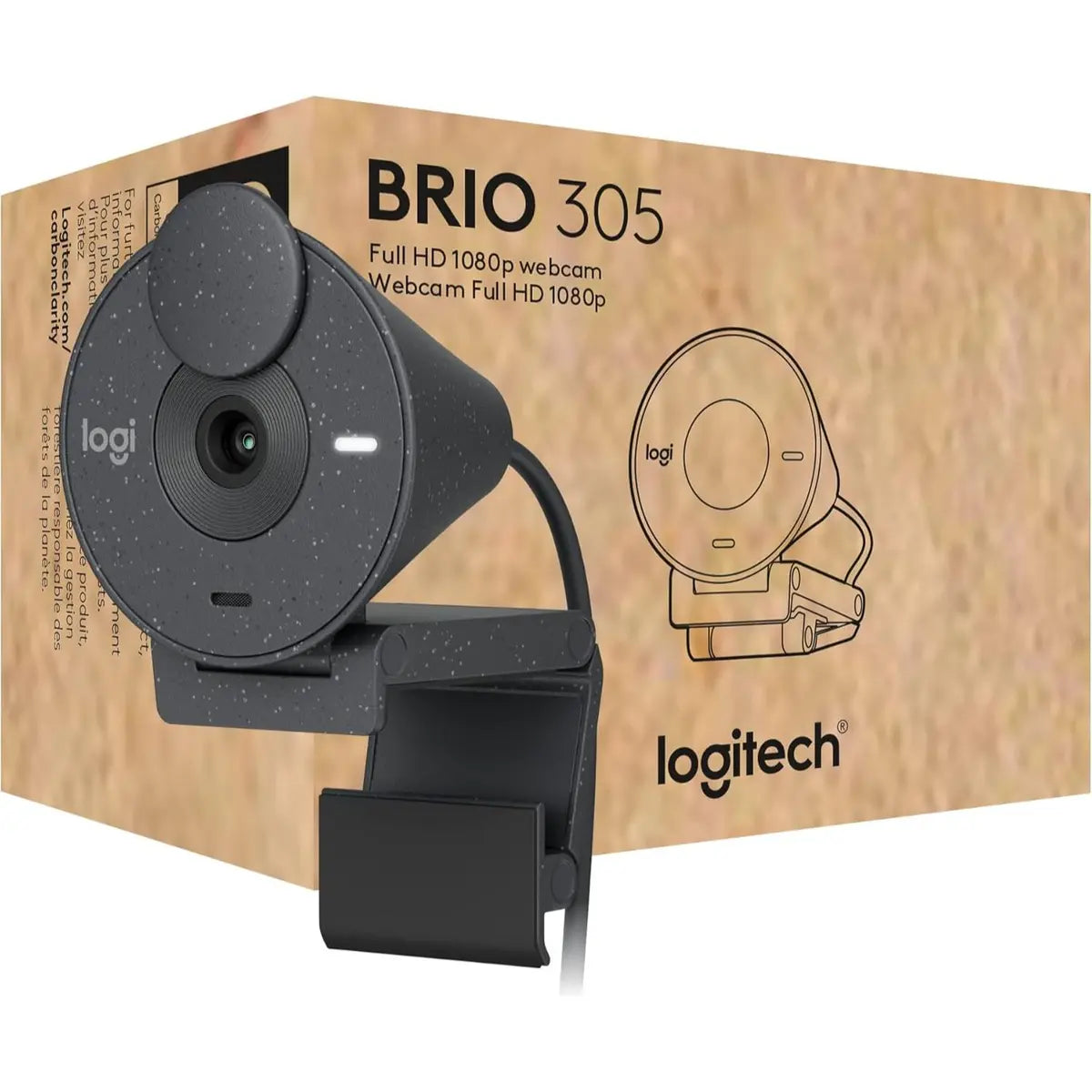 Logitech Brio 305 Full HD 1080P Webcam