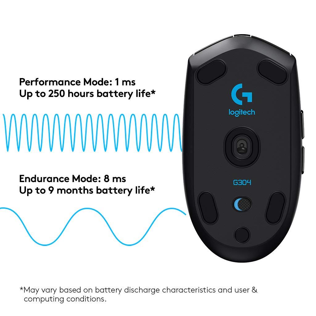 Logitech G304 HERO Lightspeed Wireless Gaming Mouse - Black - PakByte Computers