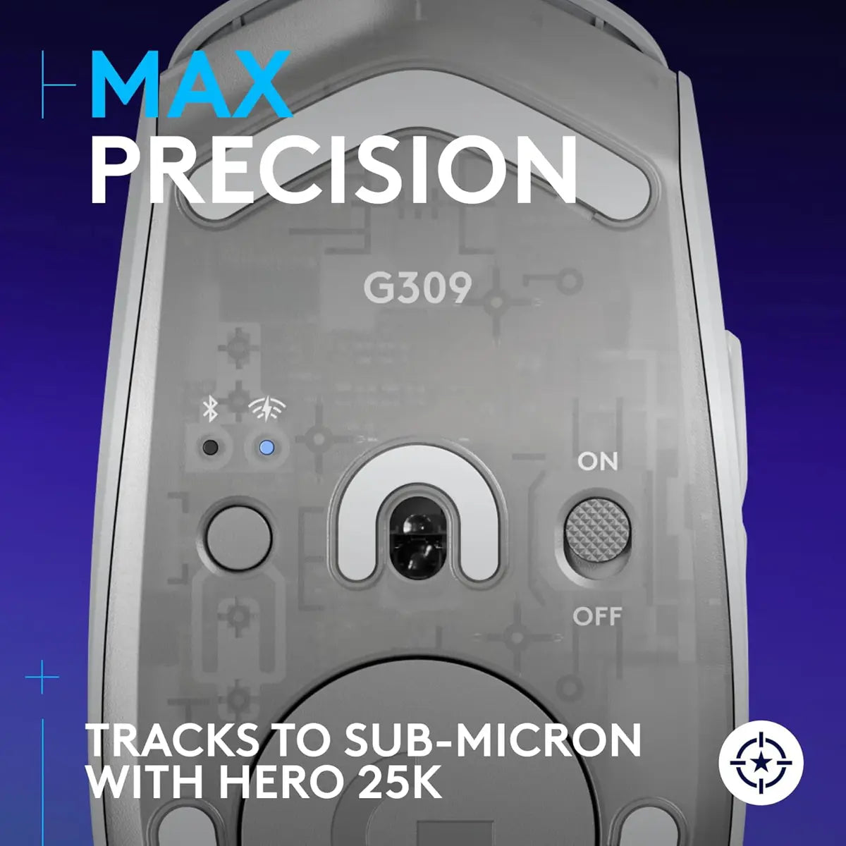 Logitech G309 Lightspeed Wireless Gaming Mouse - White