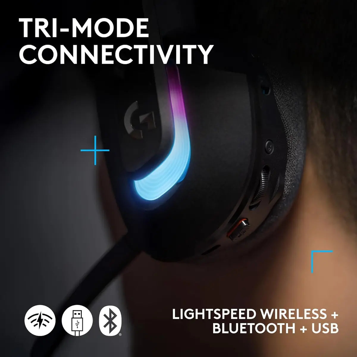 Logitech G522 Lightspeed Wireless Gaming Headset - Black