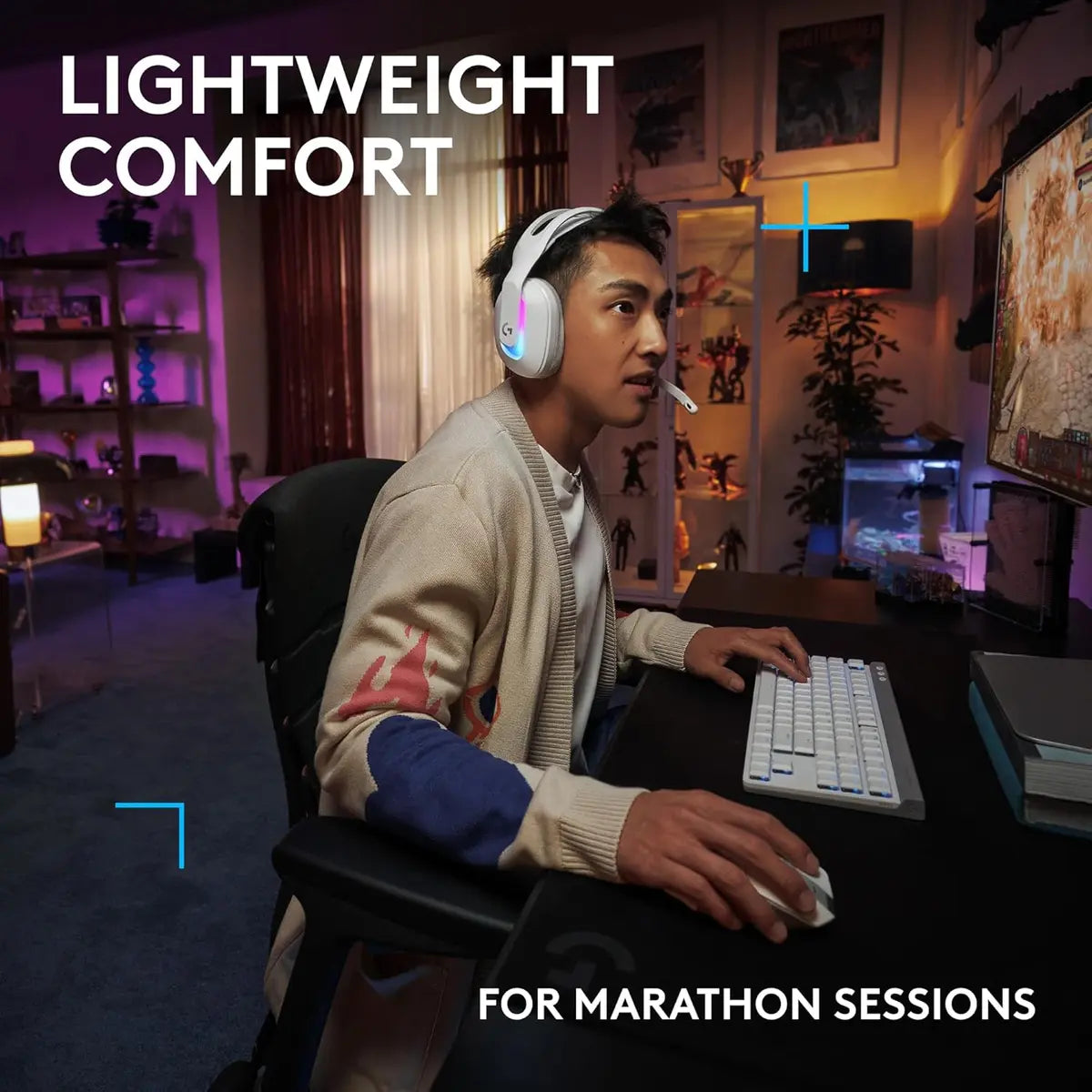 Logitech G522 Lightspeed Wireless Gaming Headset - White