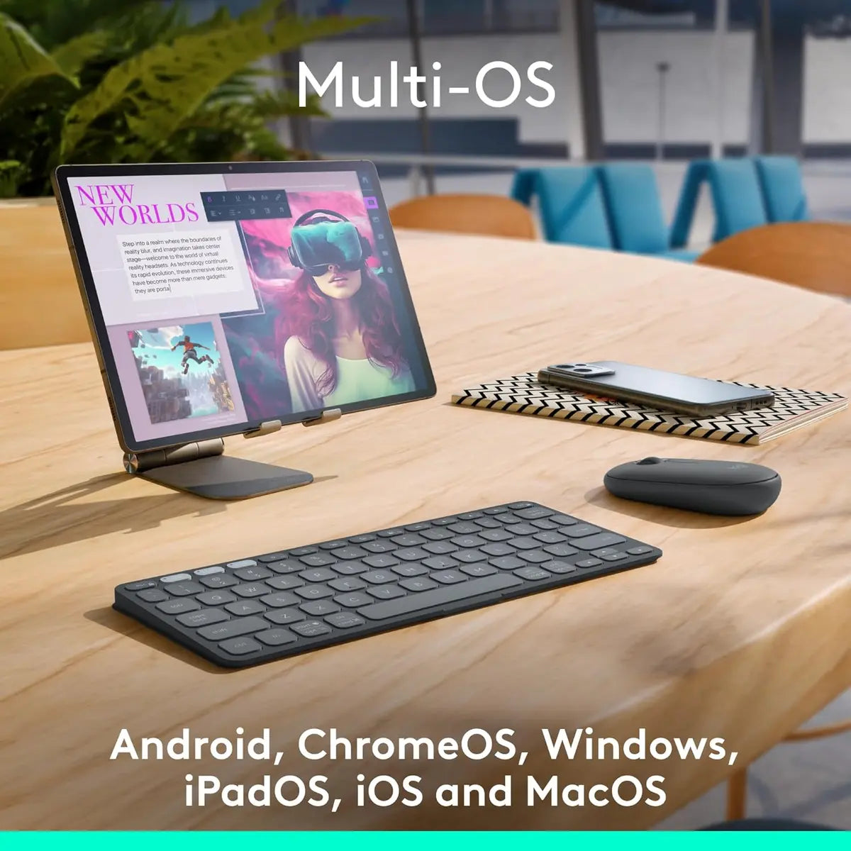 Logitech Keys-to-Go 2 Portable Bluetooth Tablet Keyboard