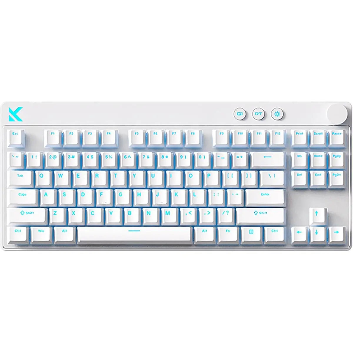 Mchose Mix 87 HE TKL Wired RGB Magnetic Switch Gaming Keyboard, Apollo Switch - White