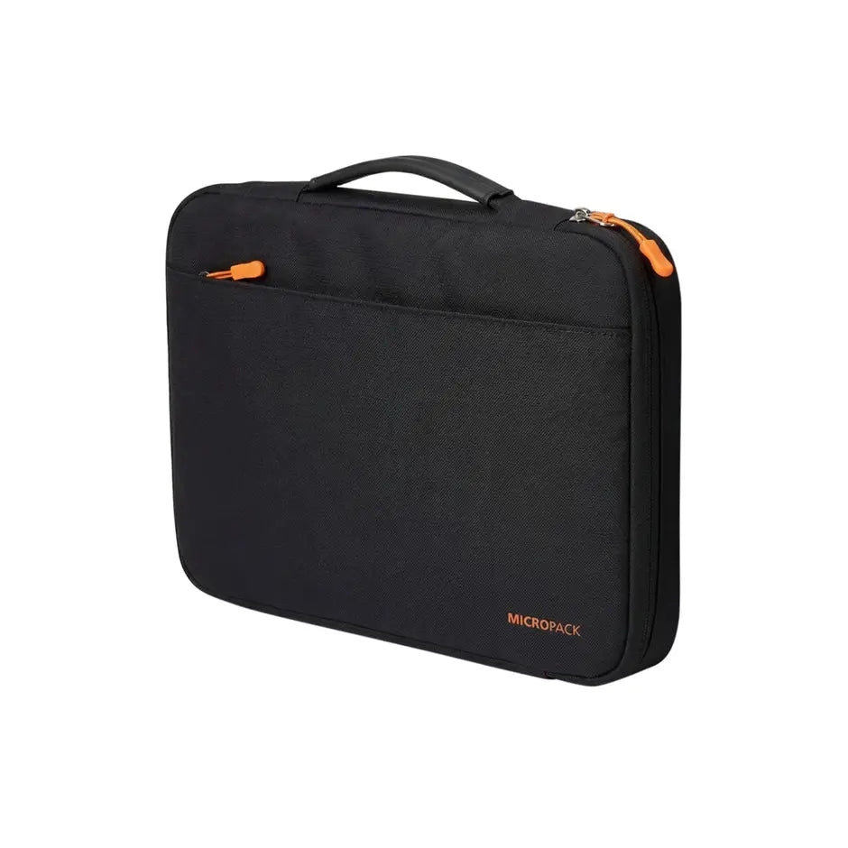 Micropack MSL-01 Laptop Sleeve Bag Case with Carrying Handle for Laptops up to 14" - Black