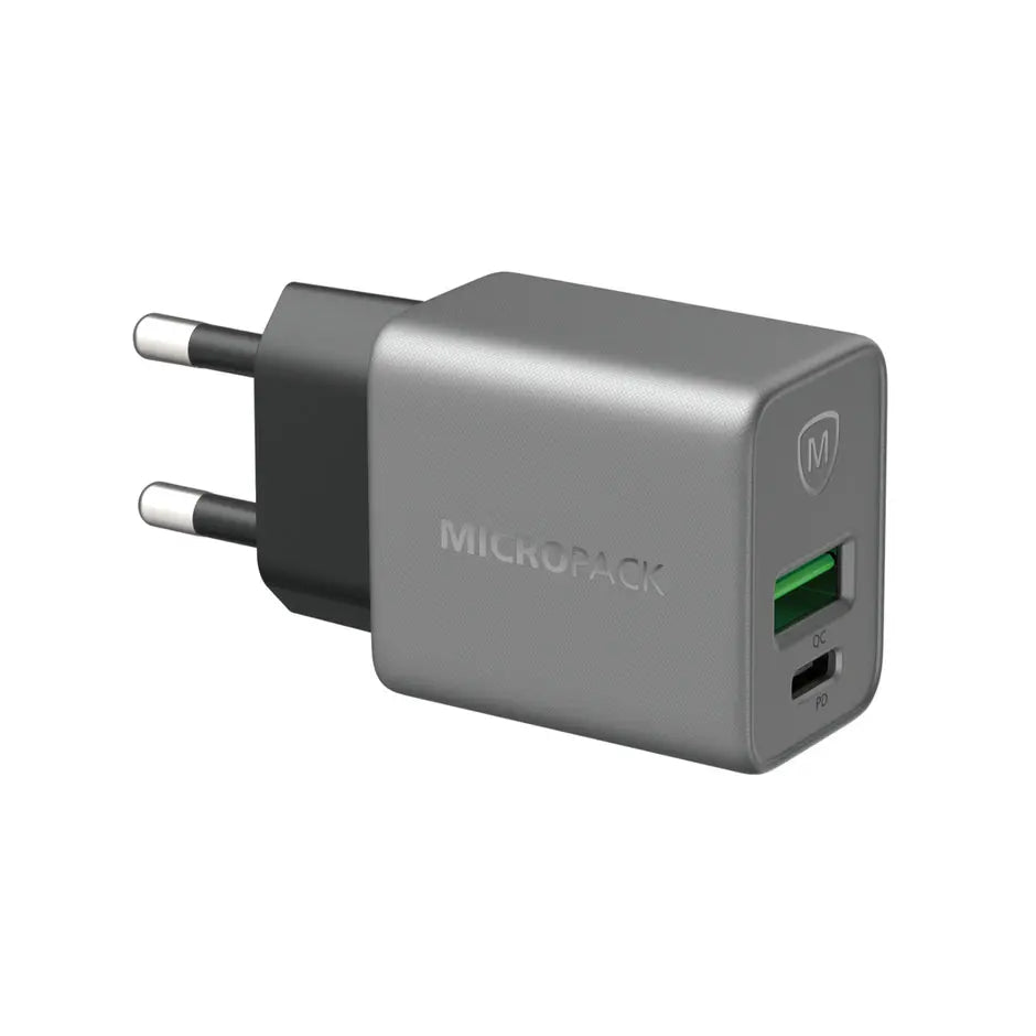 Micropack MWC-233PD 33W GaN Fast Charging Wall Charger - Titanium