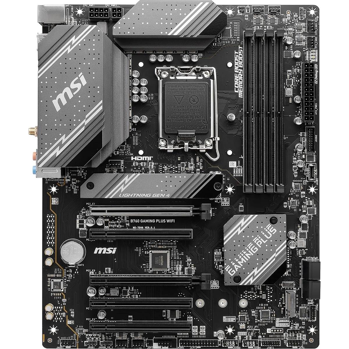 MSI B760 Gaming Plus WiFi Gaming Motherboard - PakByte Computers