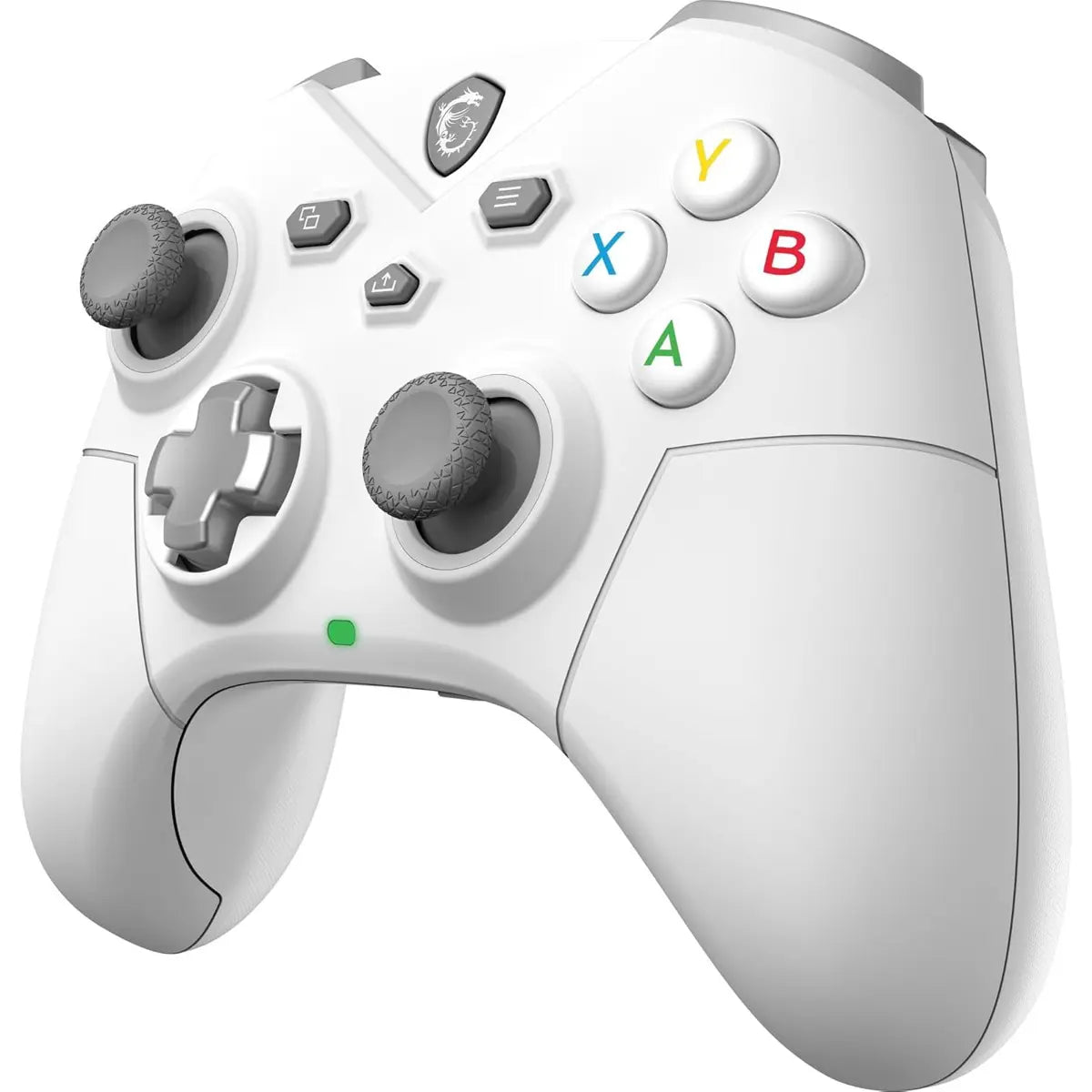 MSI Force GC300 W Rechargeable Dual Vibration Gaming Controller - White - PakByte Computers