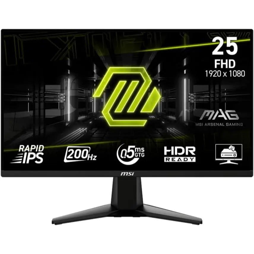 MSI MAG G255F E20 25-inch 1920x1080 (FHD) Gaming Monitor, 200Hz, IPS Panel, Adaptive-Sync, Height Adjustable, Speaker, 0.5ms, Black - PakByte Computers