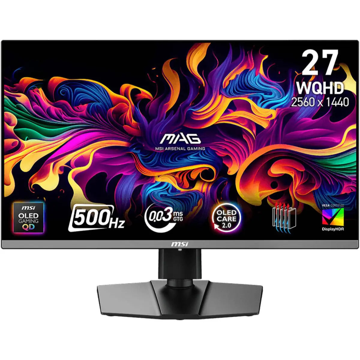 MSI MAG 272QP QD-OLED X50 0.03ms 500hz Gaming Monitor - Black