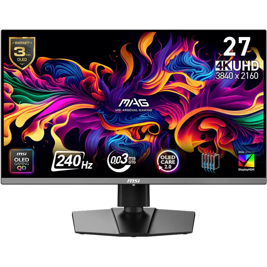 MSI MAG 272UP QD-OLED X24 27-inch (UHD) 240Hz Gaming Monitor - PakByte Computers