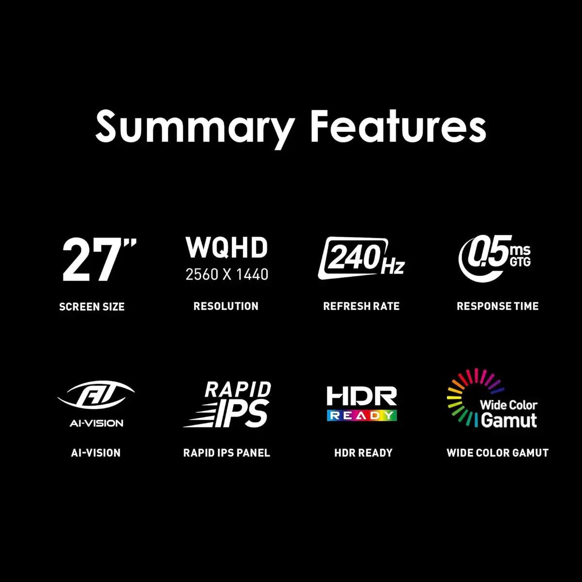 MSI MAG 274QF X24 27-inch 2560 x 1440 (QHD) Gaming Monitor