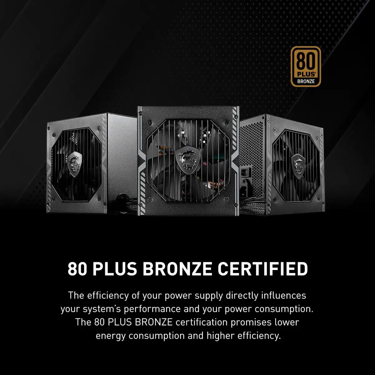MSI MAG A650BN 80 Plus Bronze Power Supply