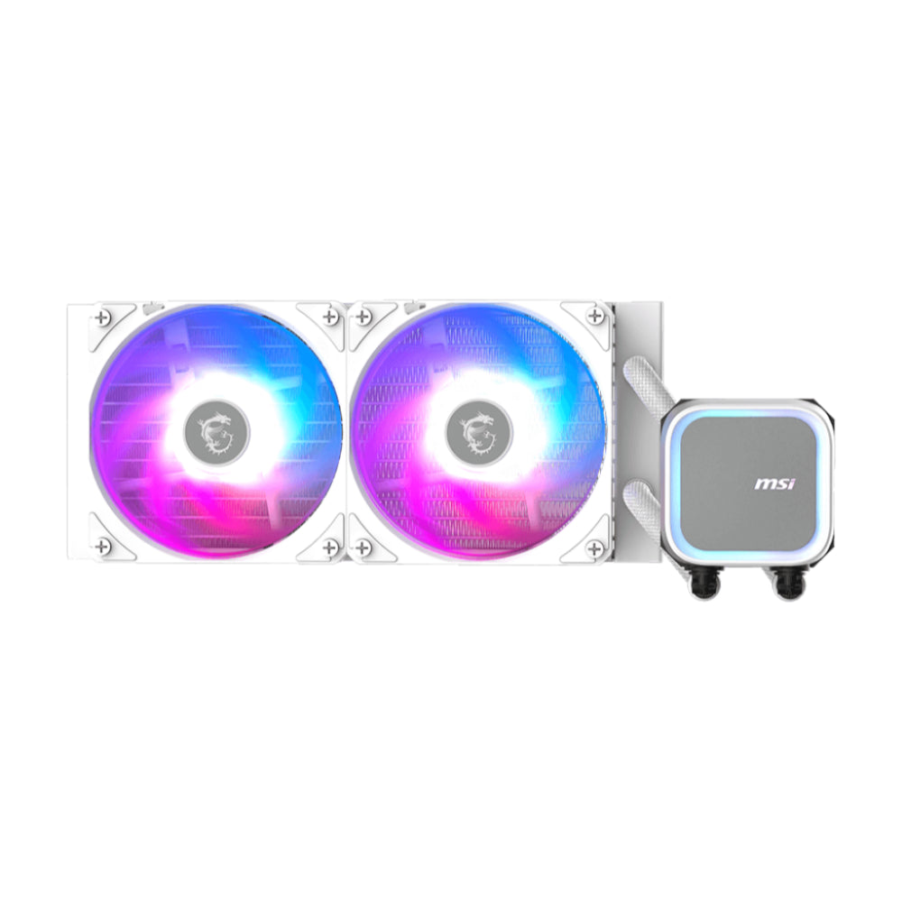 MSI MAG Coreliquid A13 240 AIO ARGB CPU Liquid Cooler - White - PakByte Computers