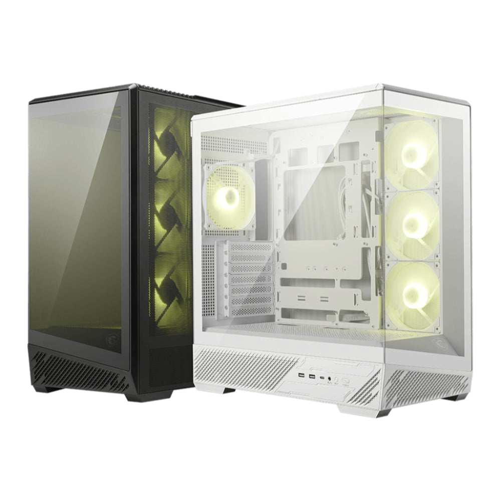 MSI MAG PANO 130R PZ ATX Panoramic Desktop Case - White