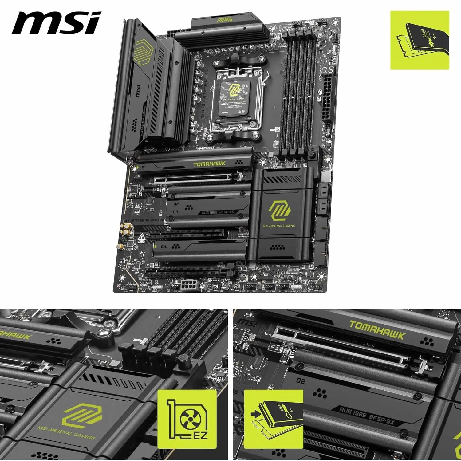 MSI MAG X870E Tomahawk WiFi DDR5 Motherboard - PakByte Computers