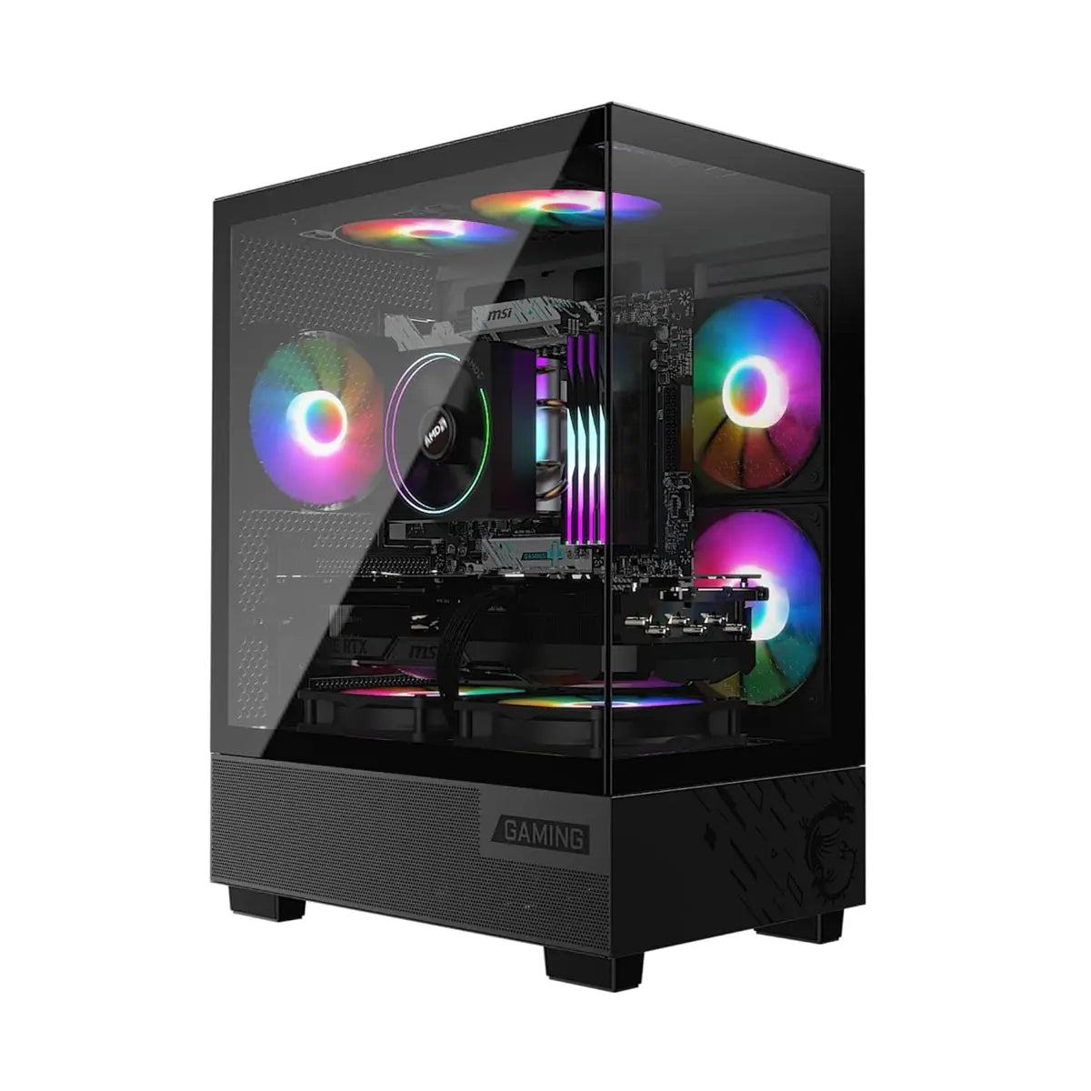 MSI PAG Pano M110A Mid-Tower Gaming PC Case - Black