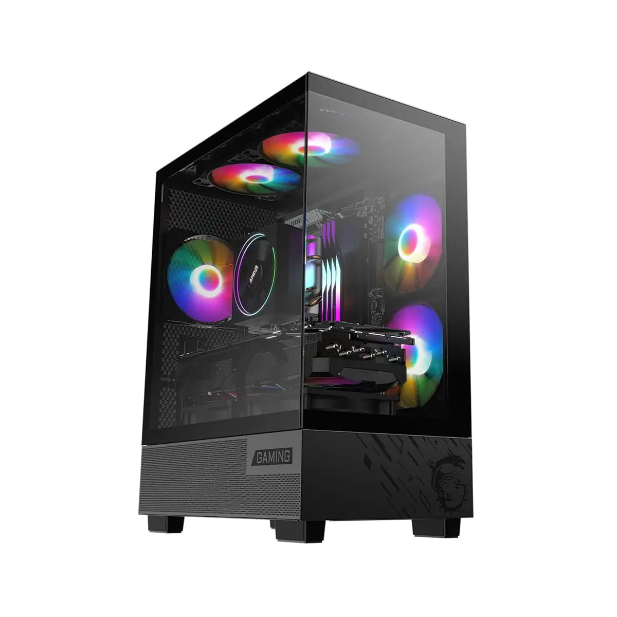 MSI PAG Pano M110A Mid-Tower Gaming PC Case - Black