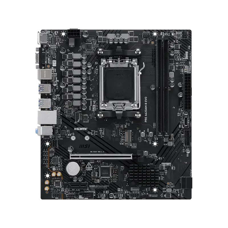 MSI Pro A620AM-B EVO DDR5 AMD AM5 microATX Motherboard