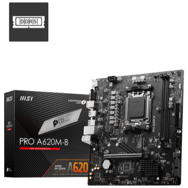 MSI Pro A620M-B ProSeries, AM5, DDR5 Motherboard - PakByte Computers
