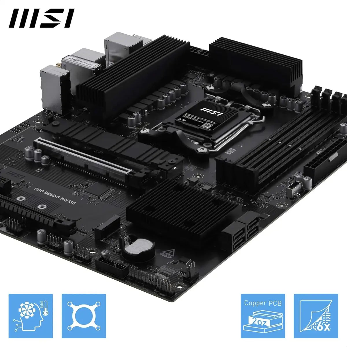 MSI Pro B850-S Wifi6E DDR5 Motherboard