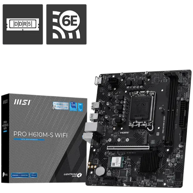 MSI Pro H610M-S WiFi DDR5 Motherboard