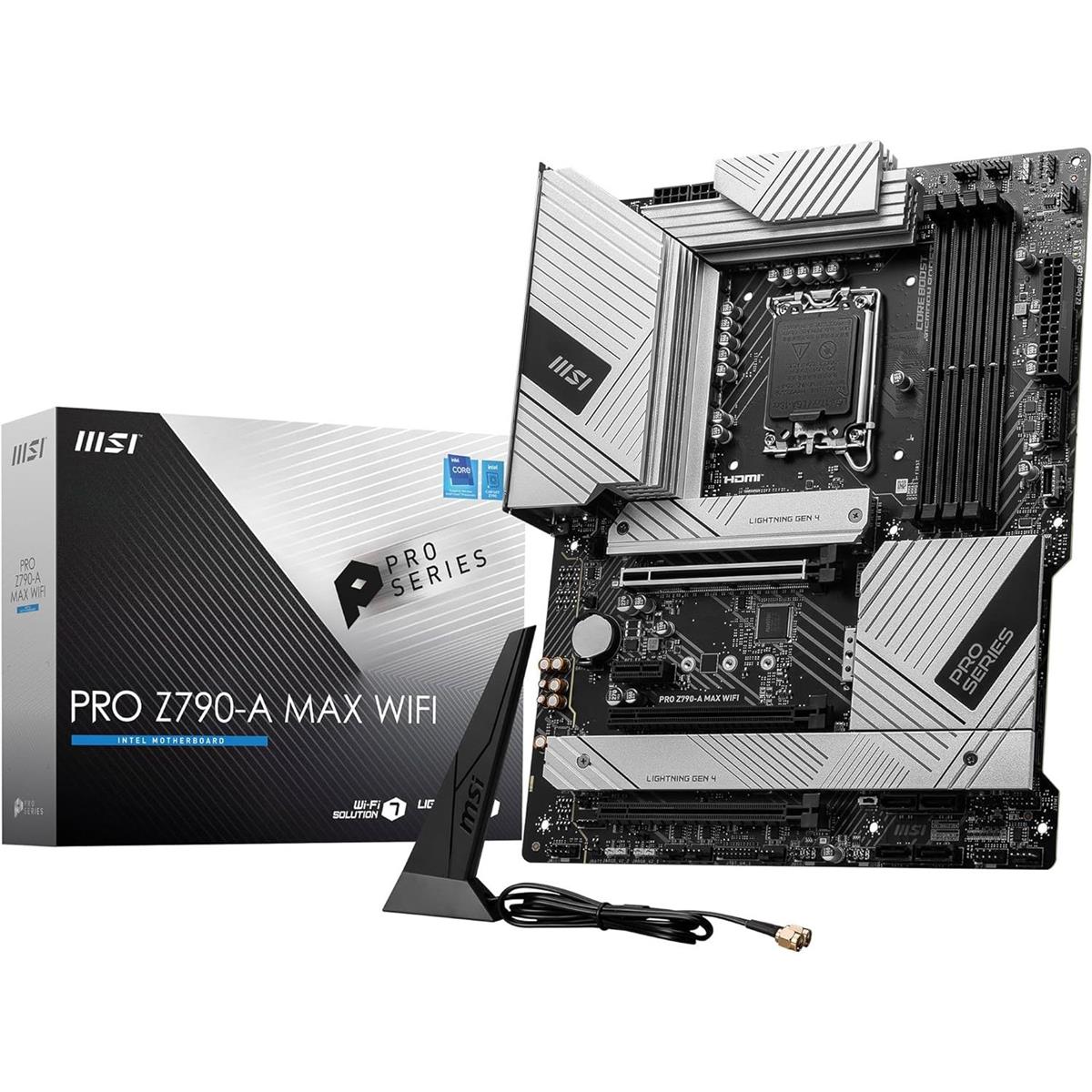 MSI Pro Z790-A Max Wifi DDR5 Intel 12/13/14th Gen ATX Motherboard - PakByte Computers