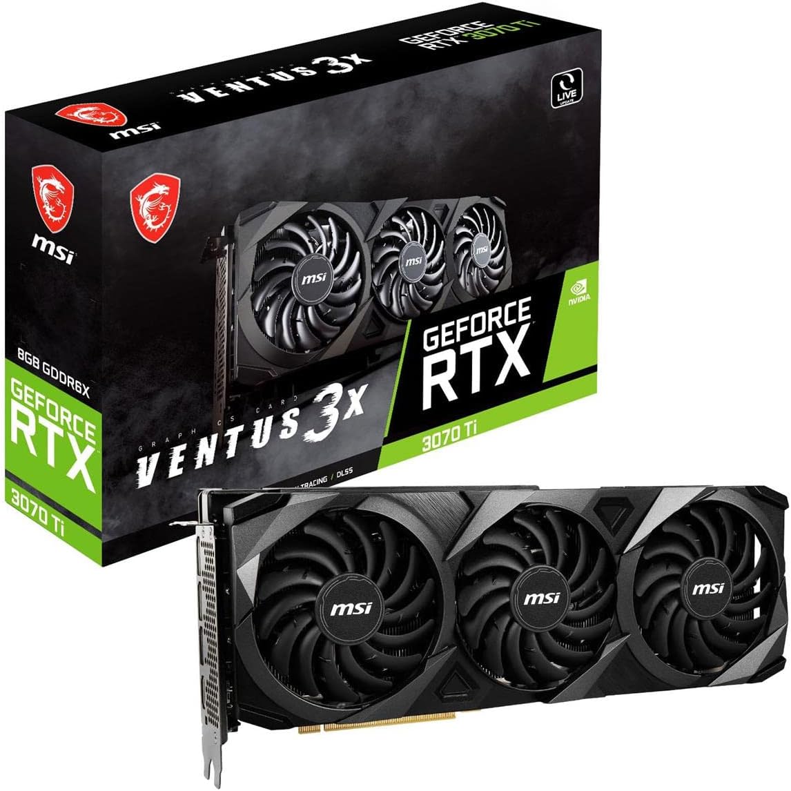 MSI GeForce RTX 3070 Ti Ventus 3X OC 8GB Graphics Card - PakByte Computers