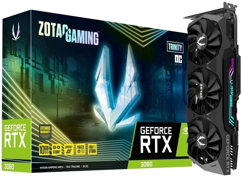 ZOTAC GAMING GeForce RTX 3080 Trinity OC 10GB Graphics Card - PakByte Computers