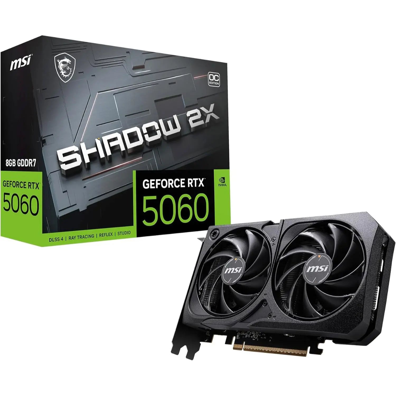 MSI Gaming RTX 5060 8G Shadow 2X OC Graphics Card