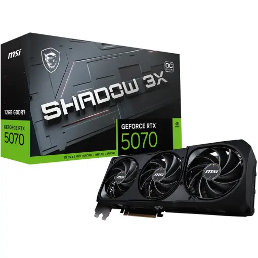 MSI Gaming RTX 5070 12G Shadow 3X OC Graphics Card - PakByte Computers