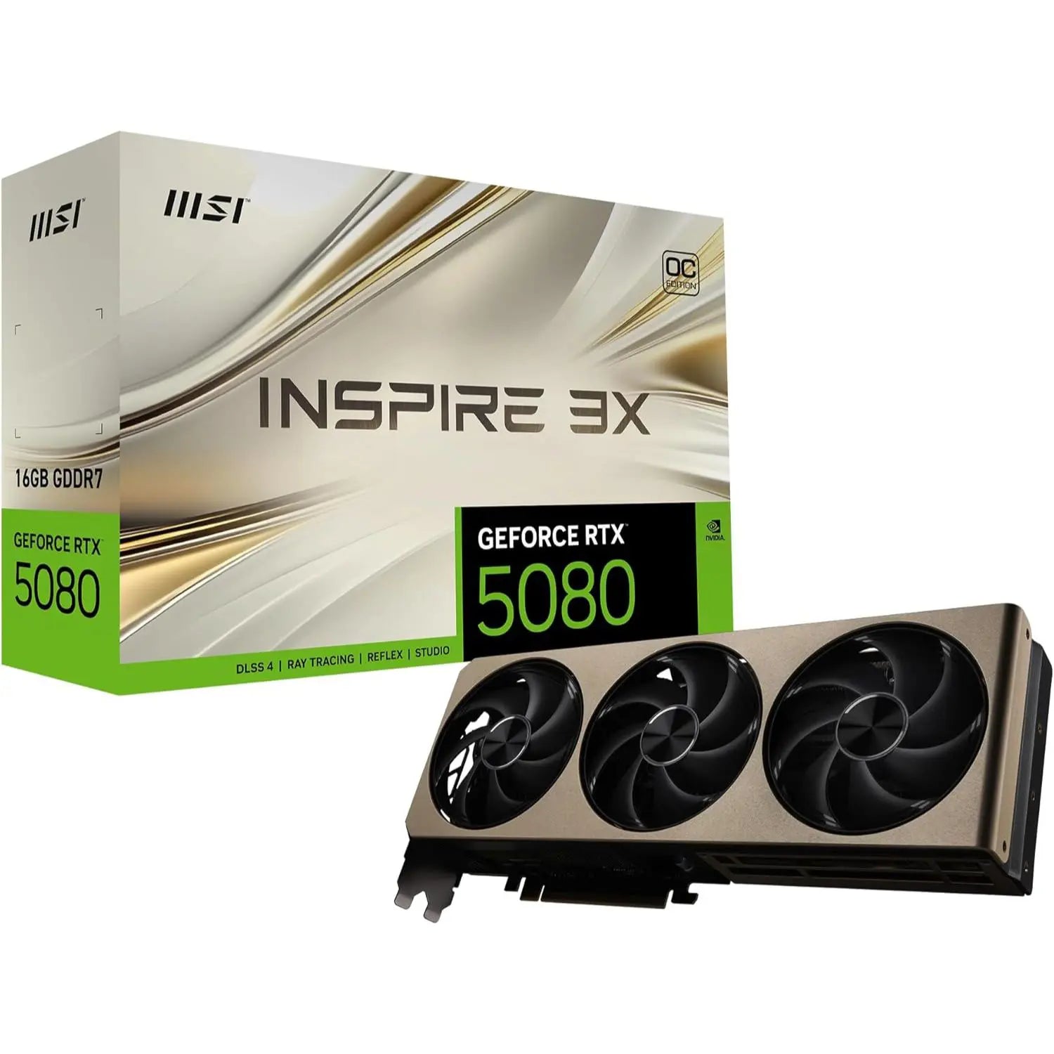 MSI Gaming RTX 5080 16G Inspire 3X OC Graphics Card - PakByte Computers