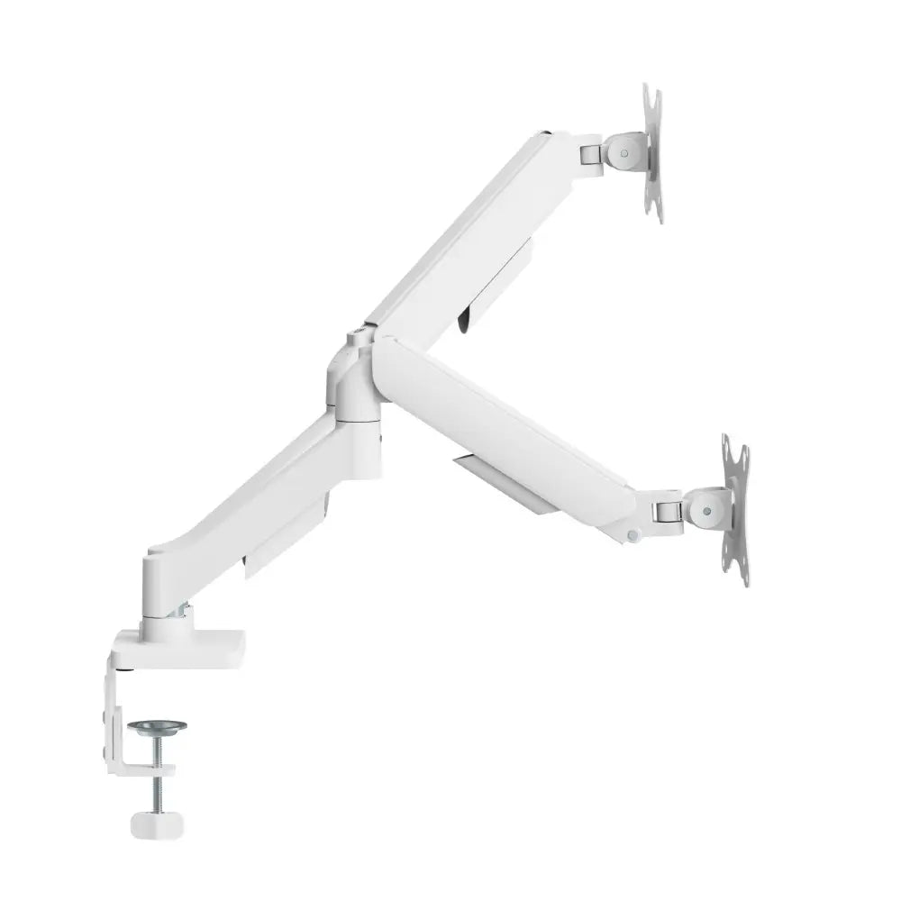 MXG EMA-24W Economical Mechanical Spring Dual Monitor Arm – White