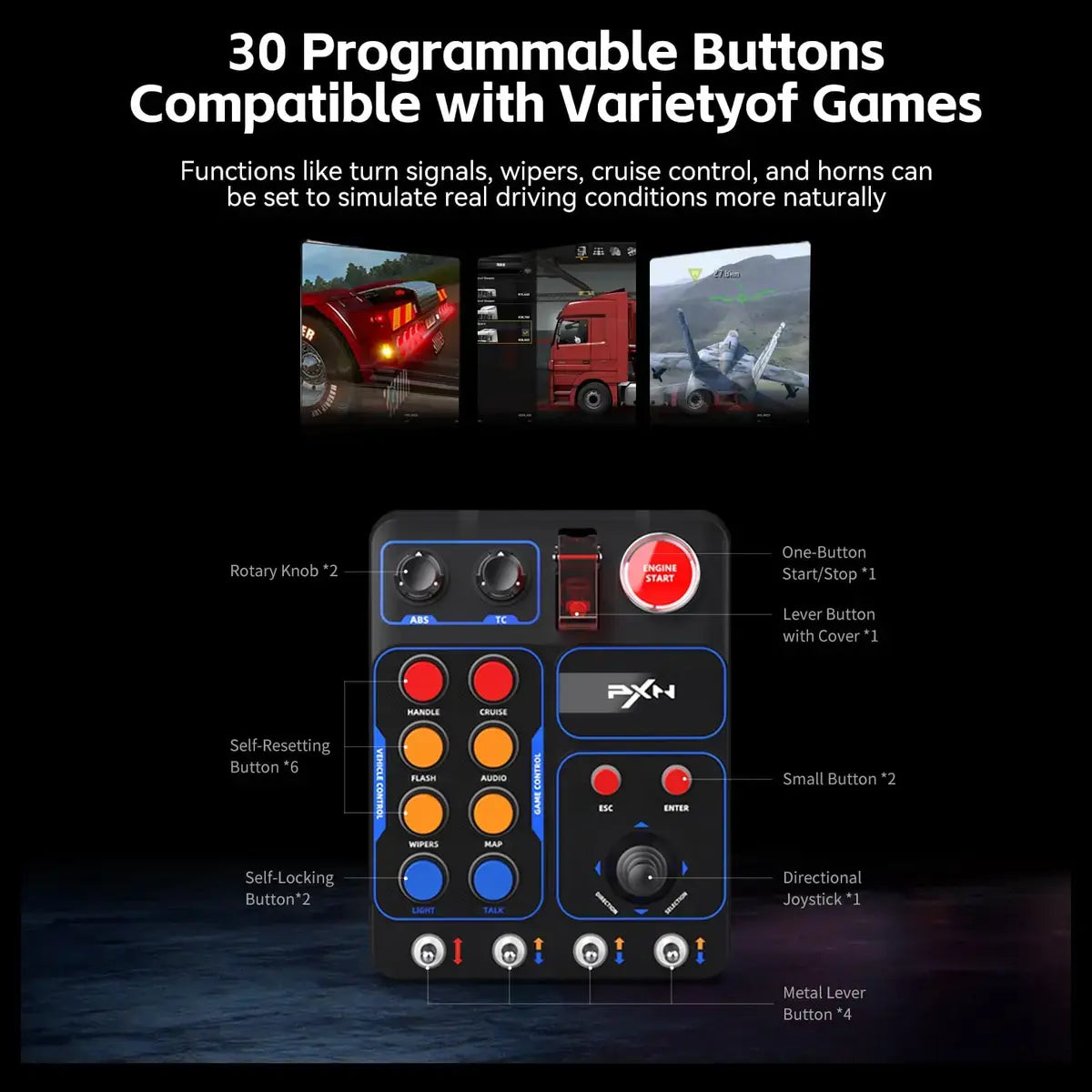 PXN CB1 Racing Button Box