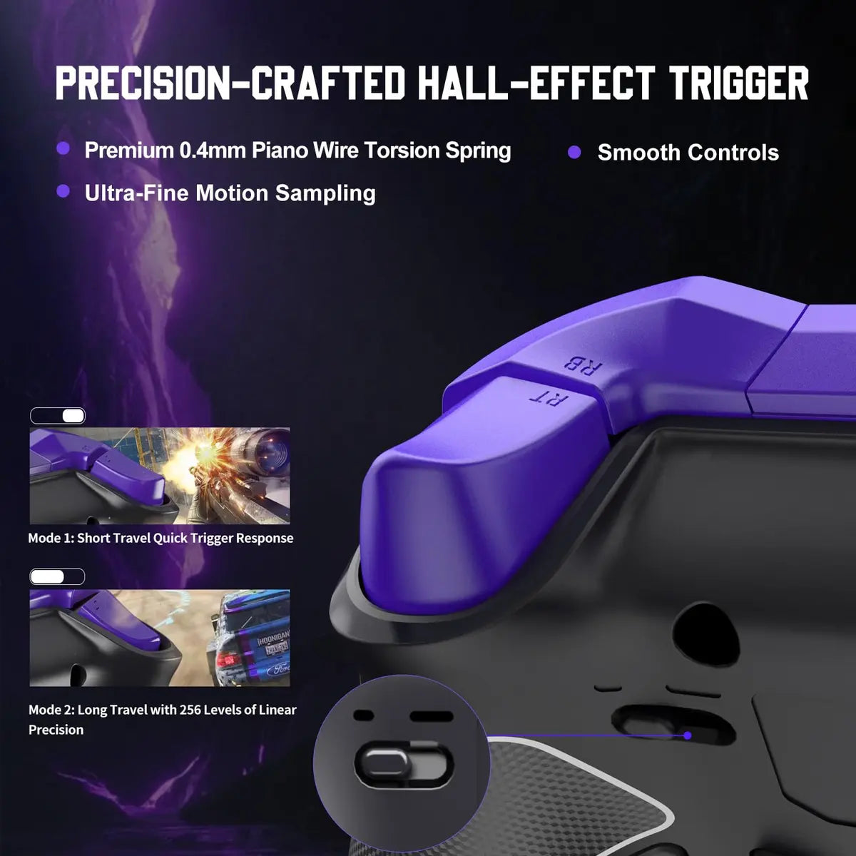 PXN P5 8K Wireless Gaming Controller, Capacitive Joystick, 2.4G PC Controller