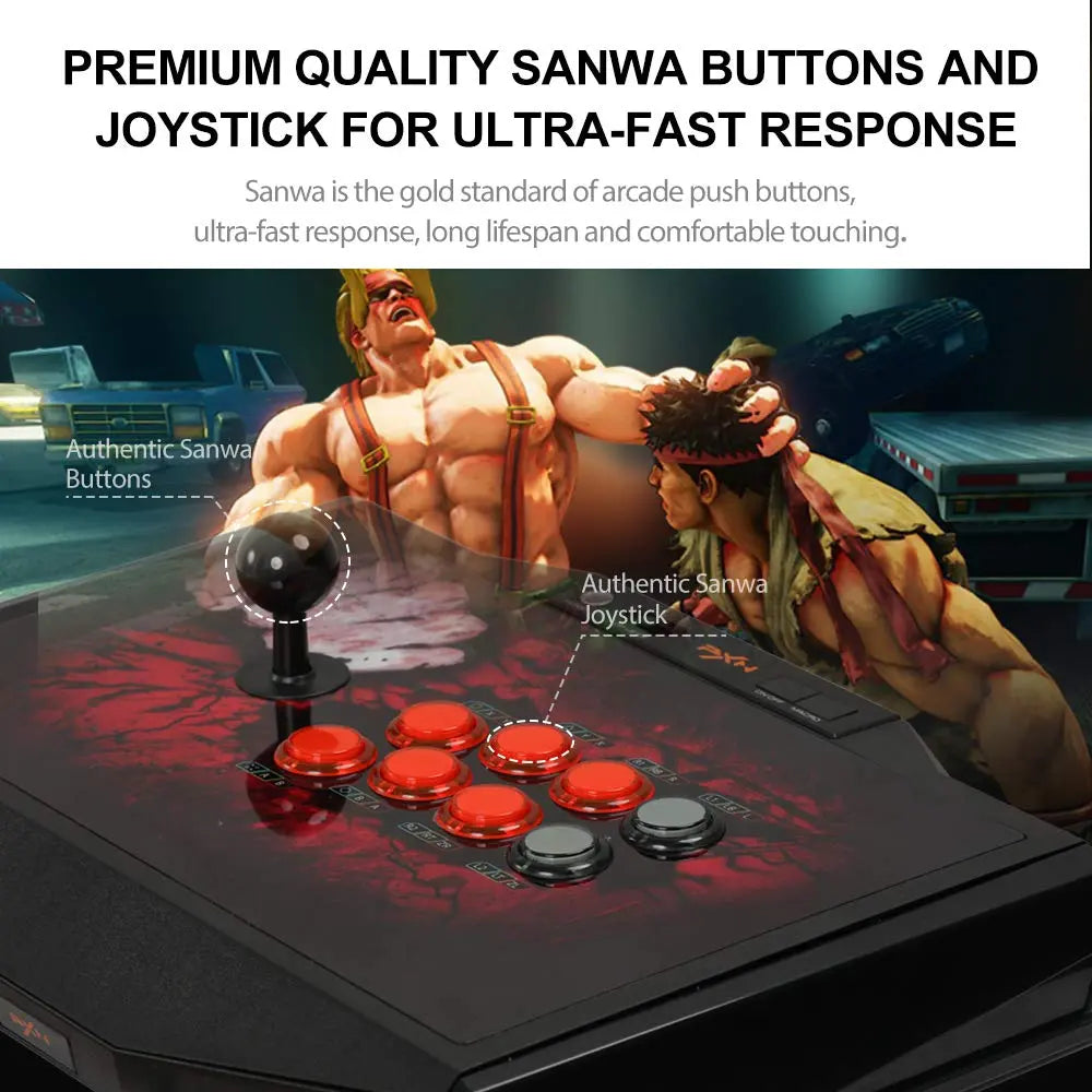 PXN X9 Pro Arcade Fight Stick Street Fighter Arcade Stick Game Fighting Joystick